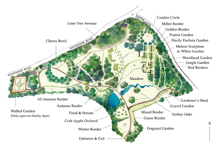 Plan of the Harris Garden